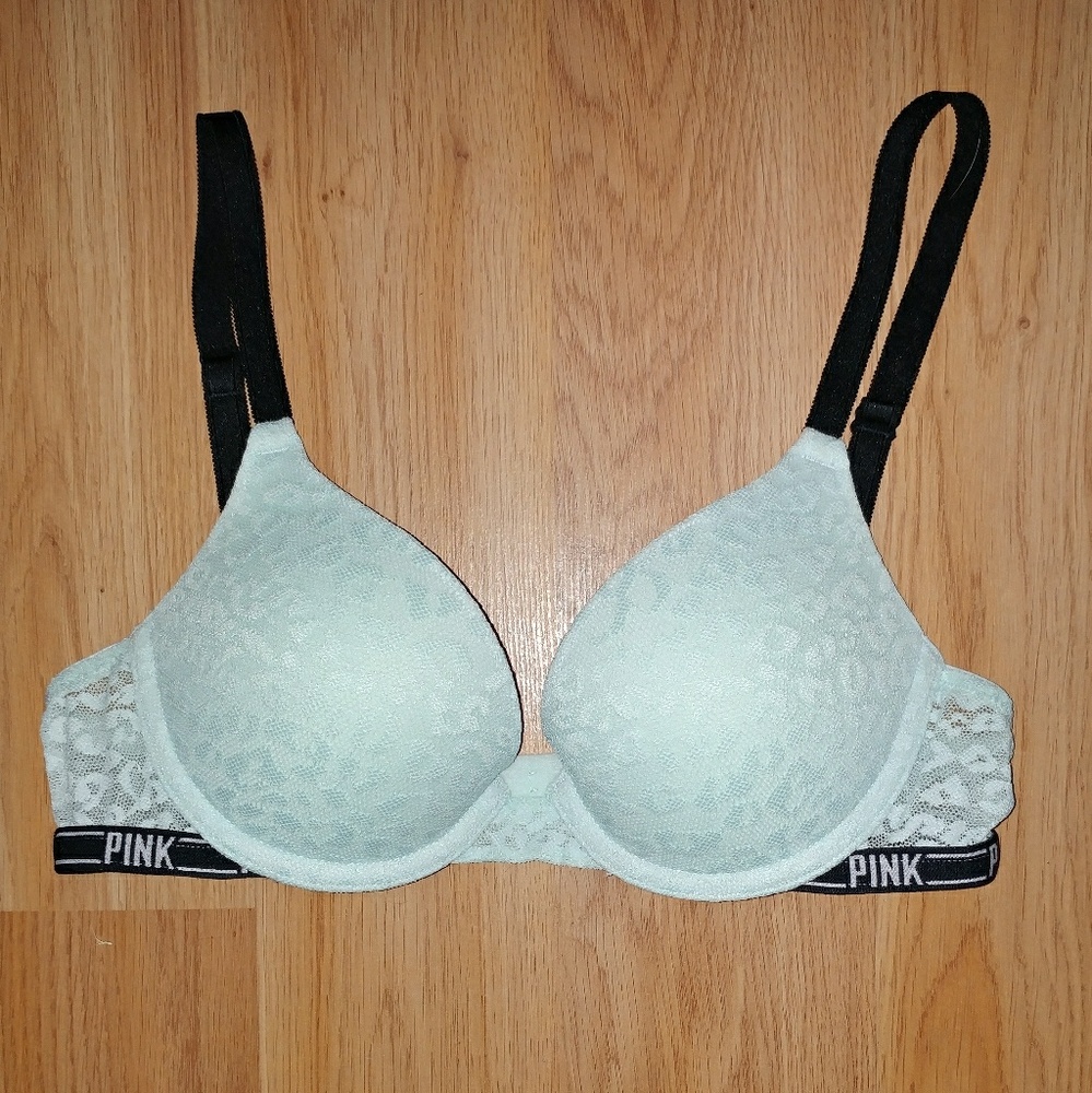 Victoria's Secret PINK Leopard Lace Push Up Bra